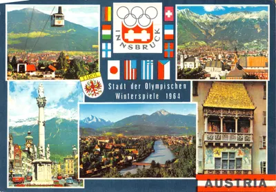Innsbruck — ville hôte des Jeux d'hiver 1964 — éditeur Verlag W. Nämpfe, Innsbruck