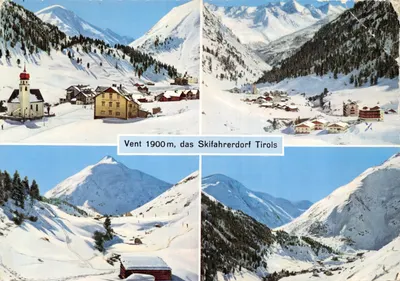 Vent 1900m — village de ski en Tirol — éditeur Color-Photo, Seefeld und Vent, Tirol