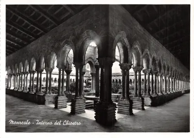 Monreale — Intérieur du cloître — éditeur Ed. Giovanni Bucare