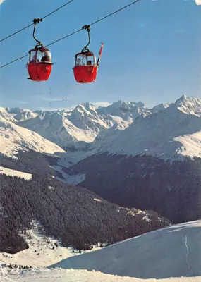 Canyon des Alpes — vue depuis la Schatzalp-Strela Gondelbahn — éditeur Stefan Reiss, n° 733