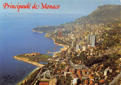 Principauté de Monaco — vue générale prise du Vistaero — éditeur RION