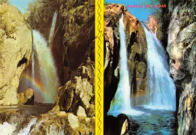 Fuentes del Algar — cascades dans un canyon rocheux — éditeur HERMANOS GALTANA