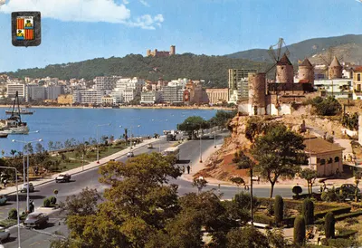 Mallorca — Promenade maritime et moulins de Jonquet — Éditions FISA, n° 1773