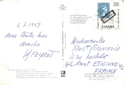 Mallorca — Promenade maritime et moulins de Jonquet — Éditions FISA, n° 1773 — पीछे