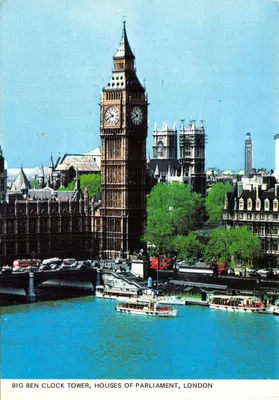 Big Ben Clock Tower, Houses of Parliament, London — éditeur COLOURMAS INTERNATIONAL, n° PT9945