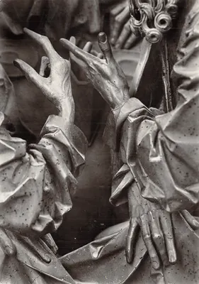 St. Jakobskirche — détail du chœur du polyptyque de Til Riemenschneider (1499-1504) — éditeur A. Ohmayer