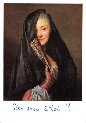 La Dame avec le Voile — portrait de la comtesse de La Motte — éditeur ALMQVIST & WIKSELL, n° N.M. 4688
