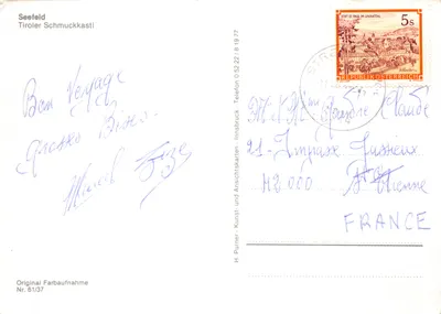 Seefeld — Hôtel Schmuckkastl — H. Purner, Nr. 61/37 — पीछे