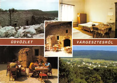 Várgesztes — Vue de l'ancien château et du village — Éditeur Képzőművészeti Alap Kiadó