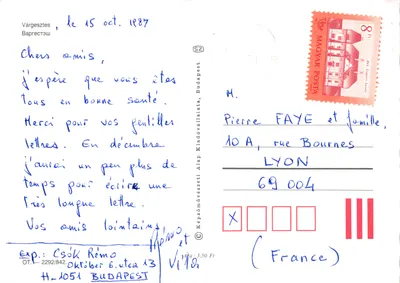 Várgesztes — Vue de l'ancien château et du village — Éditeur Képzőművészeti Alap Kiadó — पीछे