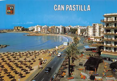 Can Pastilla — vue partielle de la plage et des bâtiments — éditeur FISA - I.G. - Palaudarias, 26 - Barcelone
