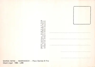 Marché de Marrakech — vue aérienne du souk — éditeur CREATEC Editions — पीछे
