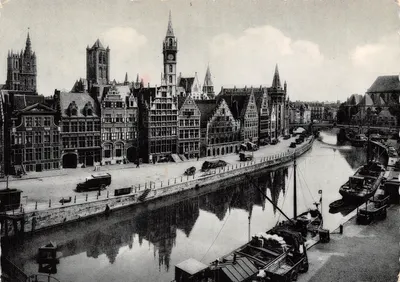 Gent — Vue panoramique du canal et des édifices historiques — Ern. Thill, photographe, n°7
