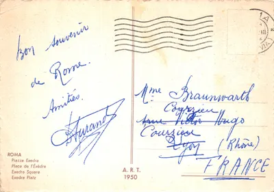 Piazza Esedra — Fontaine centrale — éditeur A.R.T. n° 1950 — पीछे