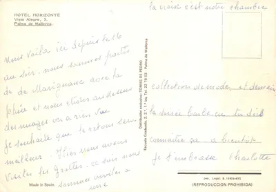 Hôtel Horizonte — vue de la piscine et du bâtiment — éditeur Tomas de Pedro — पीछे
