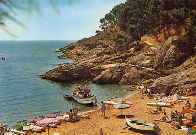 Plage de Tamariu — Costa Brava — éditeur García Garrabella, n° 1508