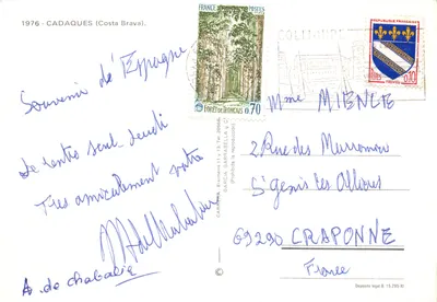 Cadaqués — église et port — éditeur CARRERETA — पीछे