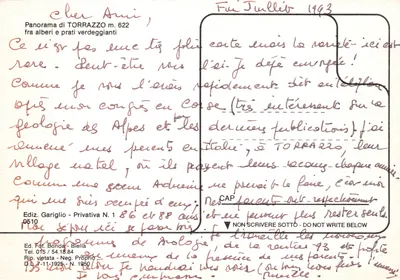 Torrazzo — panorama de collines et de prairies verdoyantes — Ediz. Fot. Bonda - Biella N. 0510 — पीछे