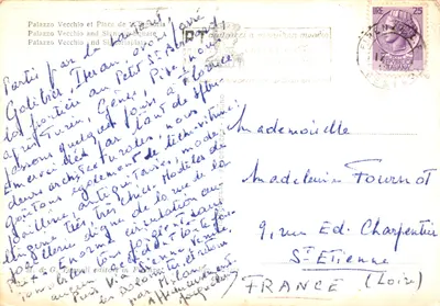 Palazzo Vecchio et Piazza della Signoria — Florence — éditeur M. & G. Tornali, n° 099 — पीछे