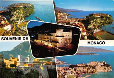 Monaco — Vue générale, Le Rocher et l'Italie — Éditions MOLPOR