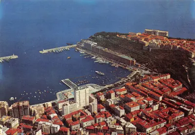 Vue aérienne de Monte-Carlo et du port — Monaco — éditeur « Les Sites Merveilleux de la Côte d'Azur », n° OF.0102