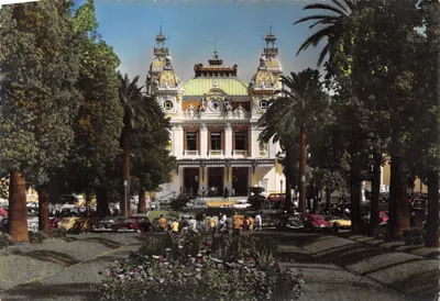 Le Casino de Monte-Carlo — vue du bâtiment et des jardins — éditeur AJAX, n° 1528
