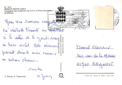 Monaco Monte-Carlo — Parade des Carabiniers de S.A.S. le Prince Souverain — Éditions Molipor — पीछे