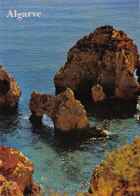 Ponta da Piedade — arches rocheuses au bord de la mer — éditeur Francisco Mas, Lda. n°194