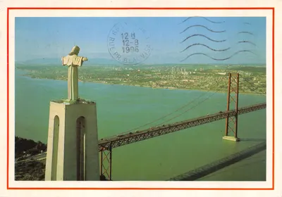 Christ le Roi et Ponte 2230 — statue de Cristo Rei et pont du 25 avril — éditeur DÚLIA