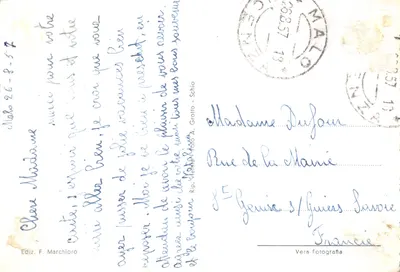 Malo - Sanctuaire S. Libera — vue panoramique avec éditeur Rip. Viante-Foto A. Groto - Schio — पीछे