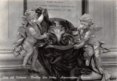 Basilique Saint-Pierre — Acquasantiere (Bernini) — éditeur Vera Fotografia