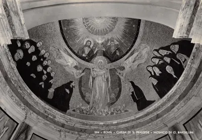 Mosaïque de la chapelle de S. Prassede à Rome — œuvre de G. Bargellini — n° 584