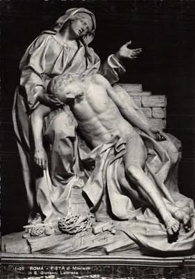 Pieta di Montauti — sculpture en marbre dans la basilique de S. Giovanni Laterano — éditée par Fotoedizioni Brunner & C. Como
