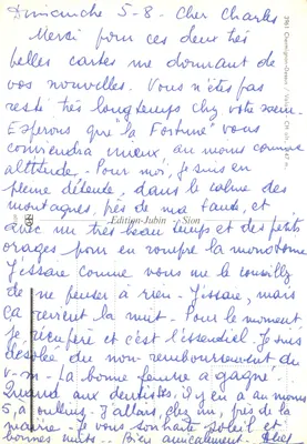 Chamonix — vue panoramique du village et des montagnes — Édition Jubin, Sion — पीछे