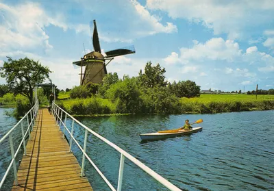 Moulin à vent — Kinderdijk — éditeur gebr. spanjersberg rotterdam-antwerpen, n° 17