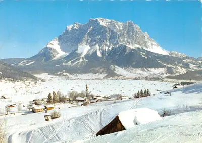 Lermoos, Tirol — vue du Zugspitze (2967 m) — éditeur LERMOOS 1004 m