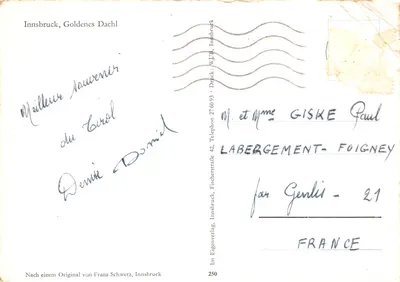 Innsbruck — Goldenes Dachl — éditeur Innsbruckverlag, n°250 — पीछे