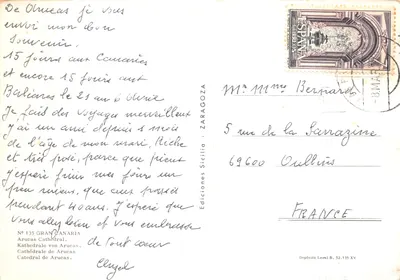 Cathédrale d'Aruacas — éditeur Ediciones Sicilia, n° 135 — पीछे