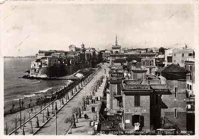 Nettuno — Veduta panoramica dal Piazzale S. Rocco — éditeur G. Monaco, Riv. Monop. - NEG. G. Fucci