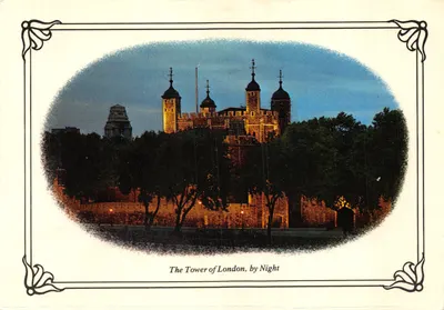 La Tour de Londres — vue nocturne — éditeur COLOURMASTER INTERNATIONAL