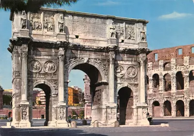 Arco di Costantino — Arc de Triomphe de Constantin, Rome — éditeur da FOTOCOLOR KODAK KODACHROME, n° 206