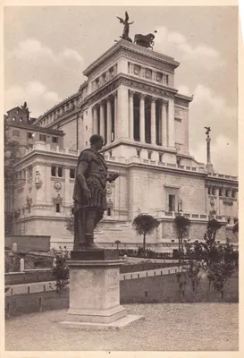 Roma — Via dell’Impero — Statue de Jules César — Éditeur Enrico Verdesi, n° 168