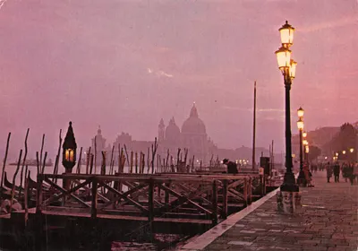 Vénétie — Vue matinale de la basilique Saint-Marc depuis le quai — Éditeur G. Gerlin, n° 372/A