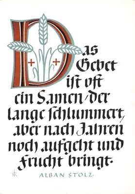 Le prière — un grain dormant — éditeur Alban Stolz