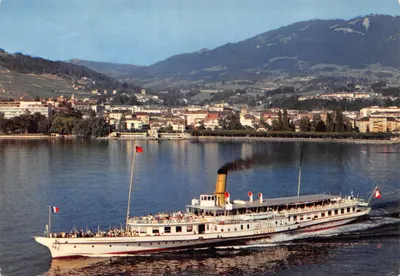 Vevey — vue aérienne générale — éditions IRIS MEXICHROME, n° VV 27