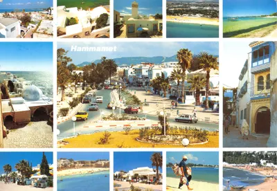 Hammamet — vue panoramique et paysages côtiers — Editions Mirage