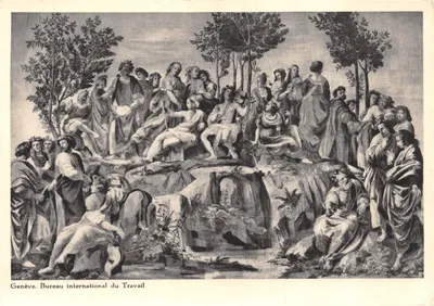 Genève, Bureau international du Travail — Tapisserie des Gobelins, don de la France — Édition du B.I.T. No 94