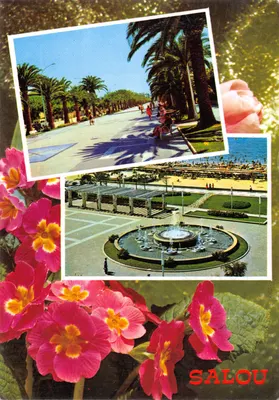 Salou — vue de la promenade et de la place centrale avec fontaine — éditeur FOTO SEGU - CHINCHILLA