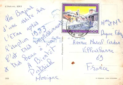 Éruption de l'Etna — scènes volcaniques — éditeur DA FOTOCOLOR — पीछे