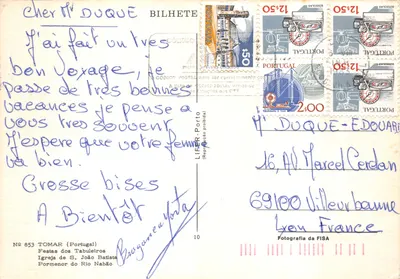 Tomar — Festival des Tabuleiros et église de São João Batista — éditeur FISA, n° 853 — पीछे